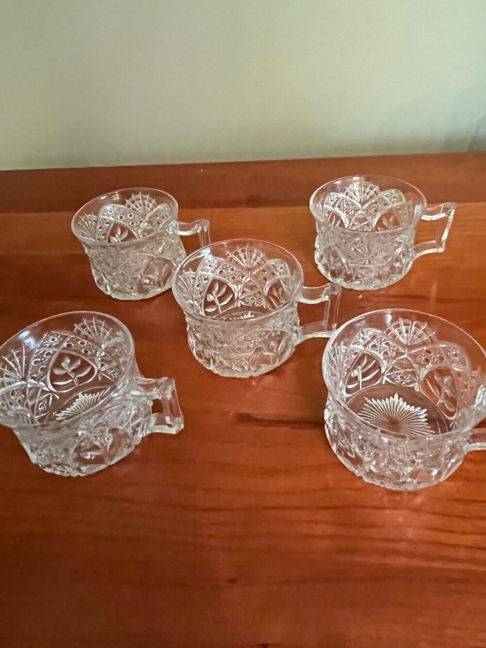 Set of 5 Rare Vintage Punch Cups